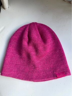 Puma Pink Knit Beanie Hat